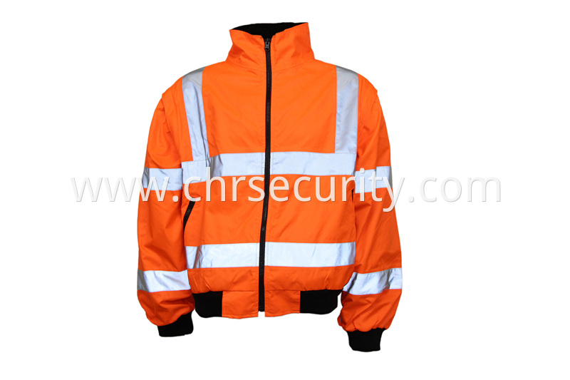 Safety reflective rib cotton jacket